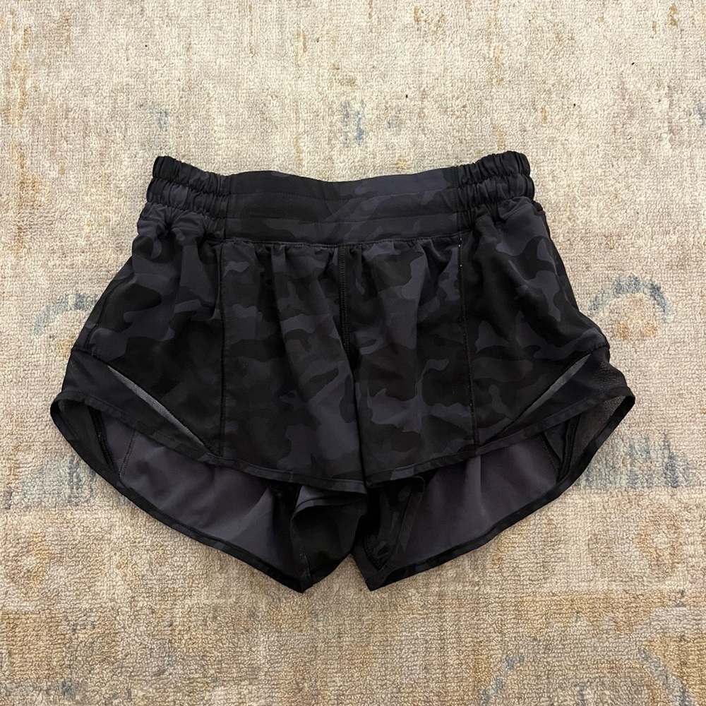 lululemon athletica Black Camo Athletic Shorts